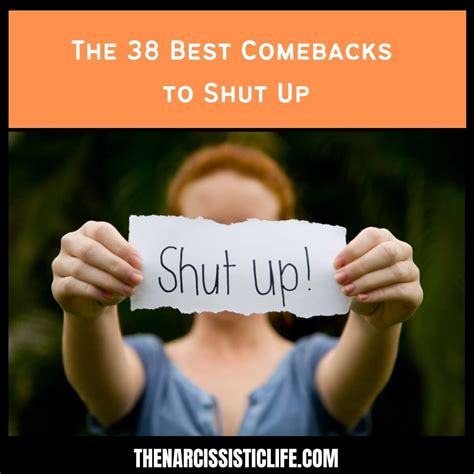 comebacks if someone says shut up say